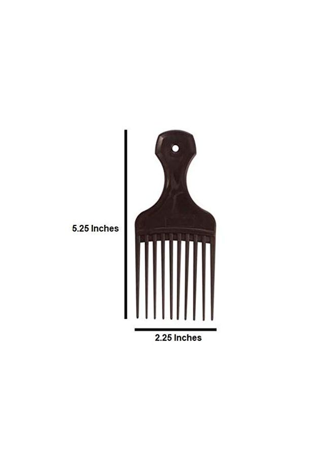 Vakly Pack Of 4 Hair Pick Black 5.25inch  - Image 3