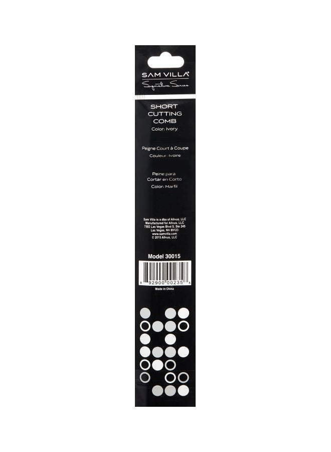 سام فيلا مشط سيجنتشر سيريز بأسنان ضيقة وواسعة أبيض - Image 3