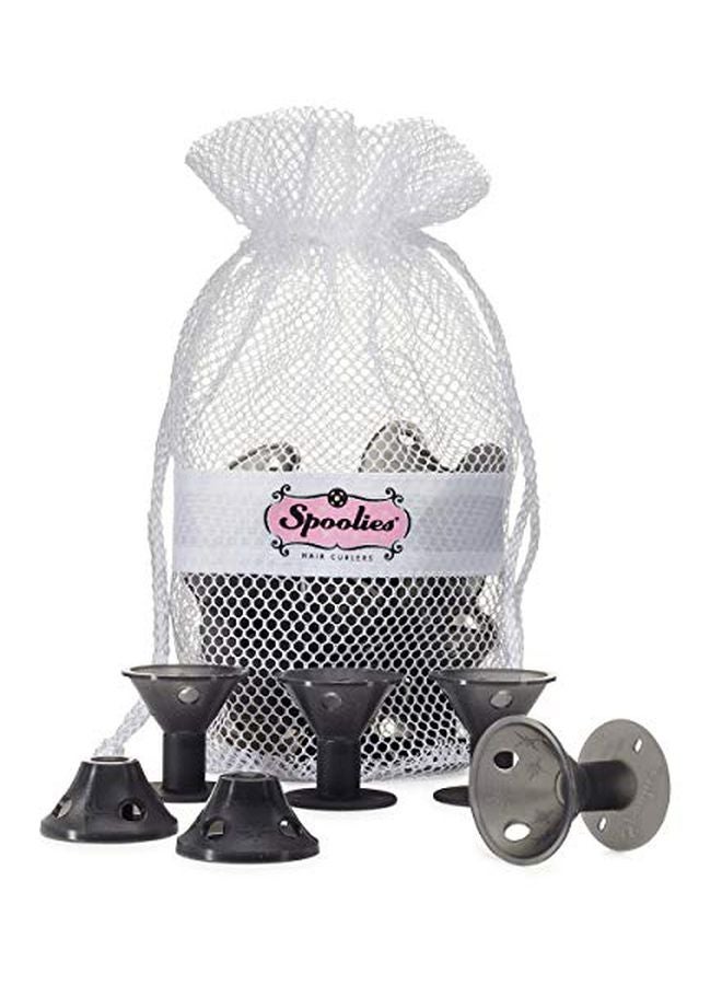Spoolies 15-Piece Hair Curler Set Black - Image 1