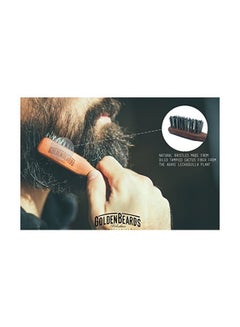 Golden Beards Kobenhavn BALM GROOMING OIL Grooming Beard Brush Gold/Black  - Image 2