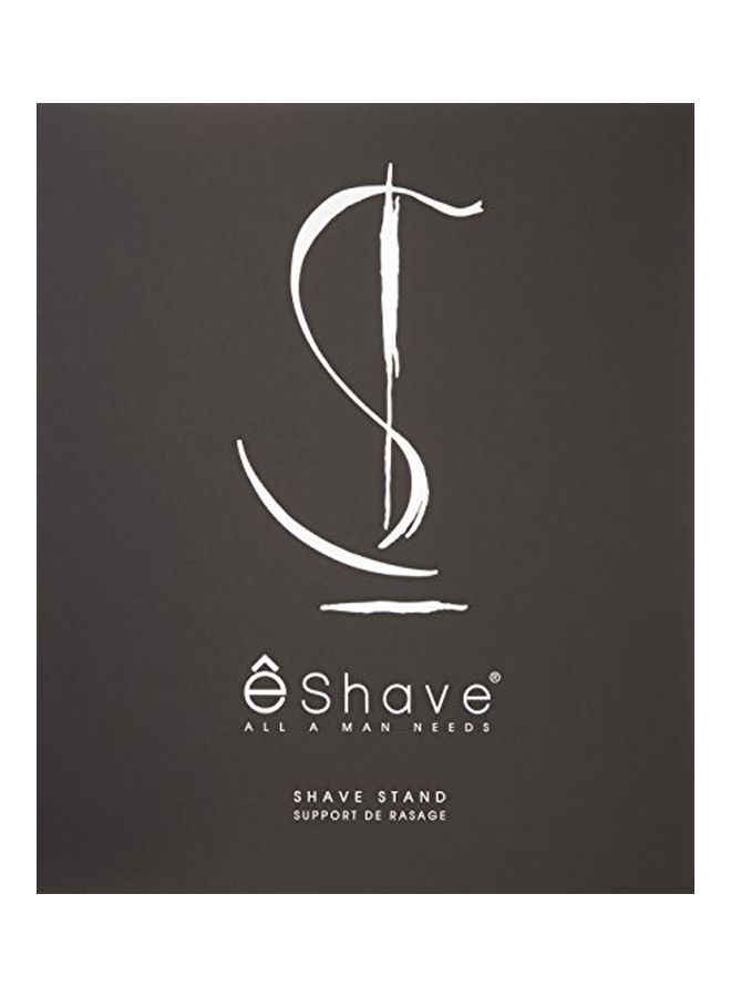 eShave Shaving Brush Stand Silver 14cm - Image 2