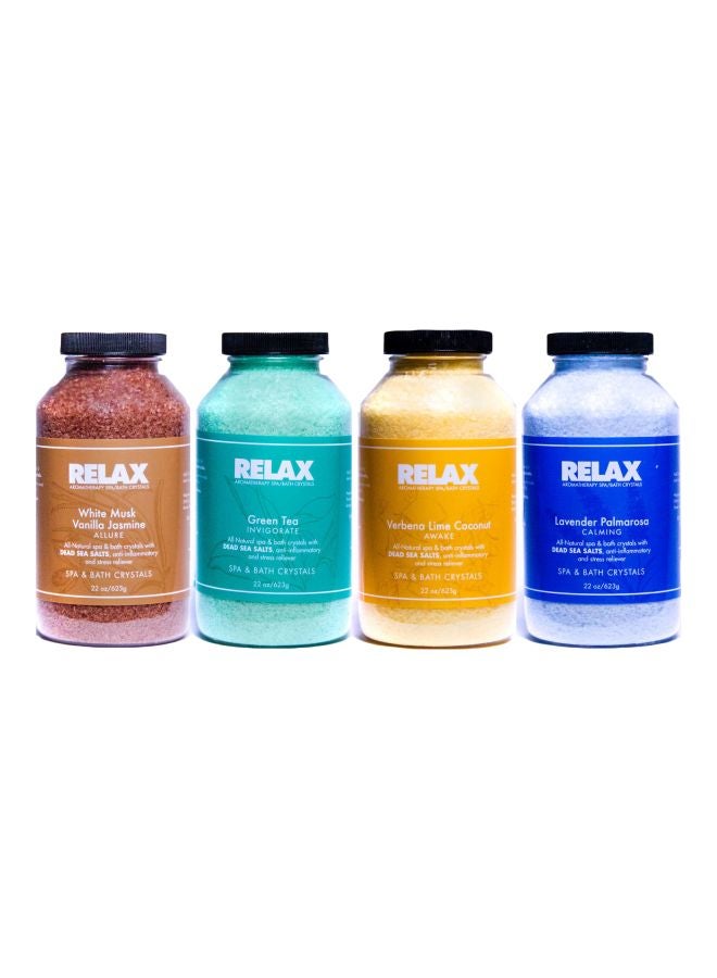 Relax Spa & Bath Pack Of 4 Spa And Bath Crystals - Image 1