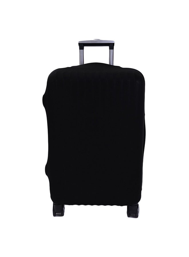 غطاء لحماية حقيبة السفر من الغبار أسود