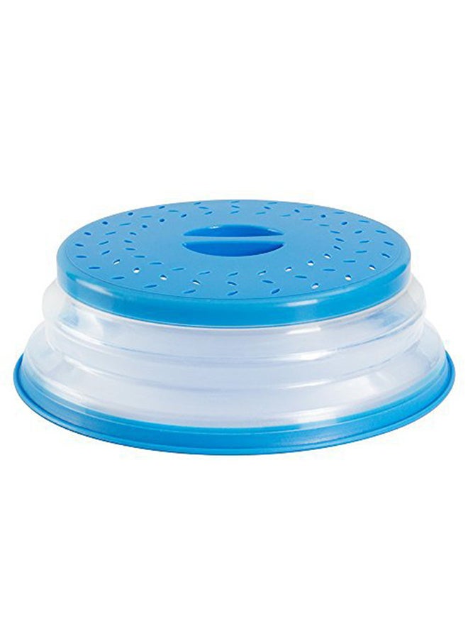 Collapsible Microwave Splatter Food Cover Lid blue 267*85mm  - Image 1