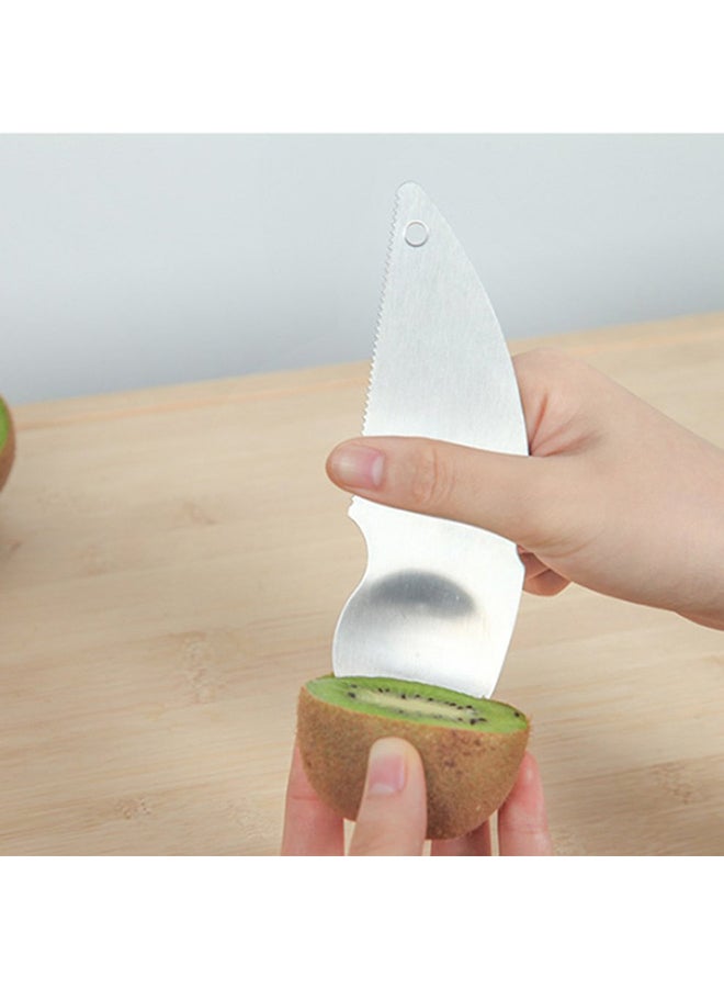 2-In-1 Kitchen Kiwi Fruit Knife Silver  - Image 3