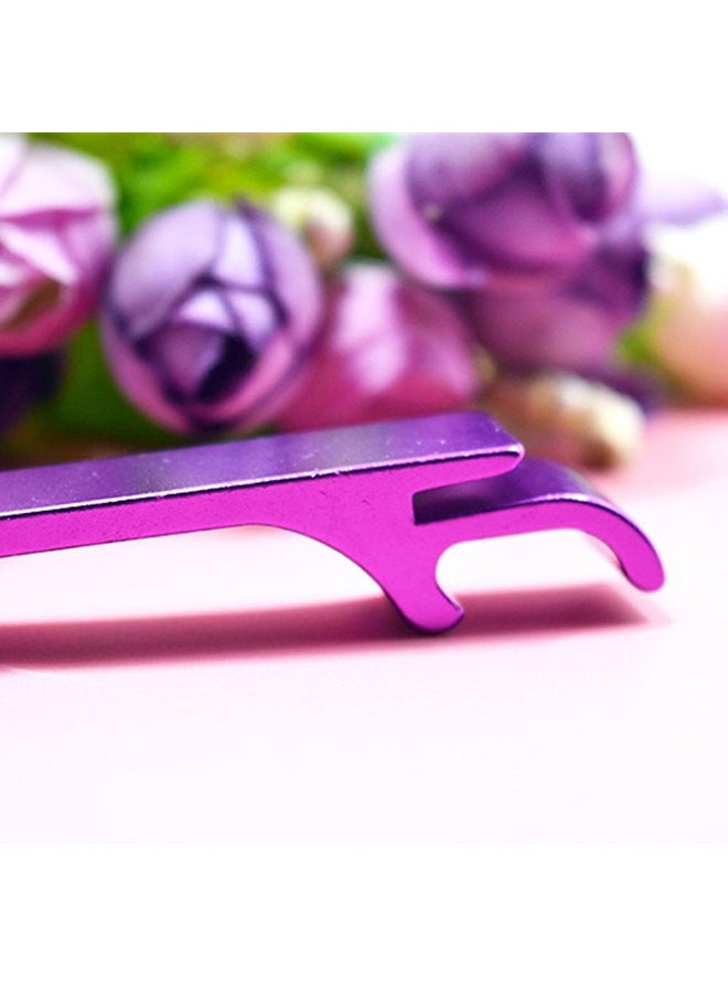 Portable Aluminum Beer Bottle Opener Key Chain Purple - Image 3