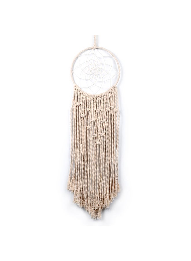 Handmade Wall Hanging Tapestry Beige 