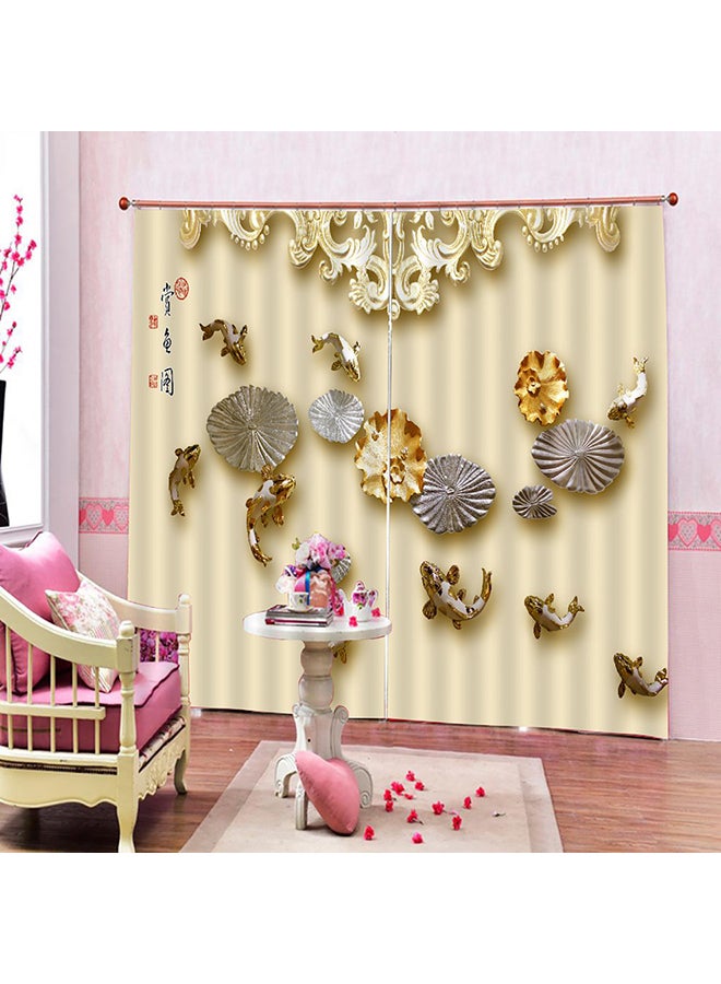 Generic - Modern Design Panel Curtains Multicolour - Image 1