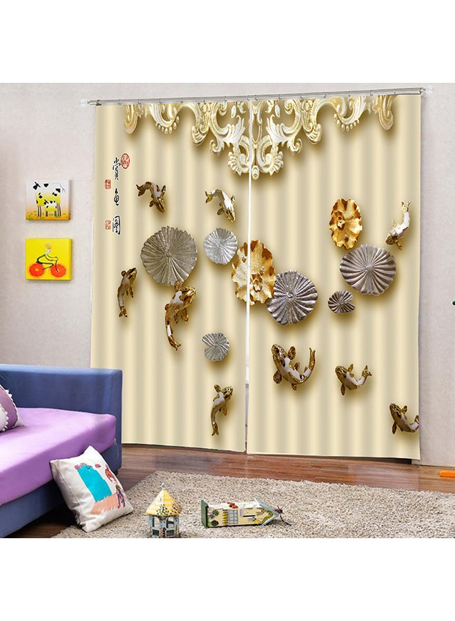 Generic - Modern Design Panel Curtains Multicolour - Image 1