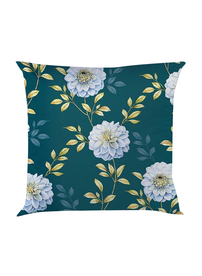 Floral White Flower Cushion Cover Multicolour 40x40cm