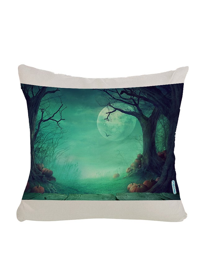 ديكالاك وسادة زينة بتصميم رسمة مخيفة للهالووين متعدد الألوان 45 x 45سم