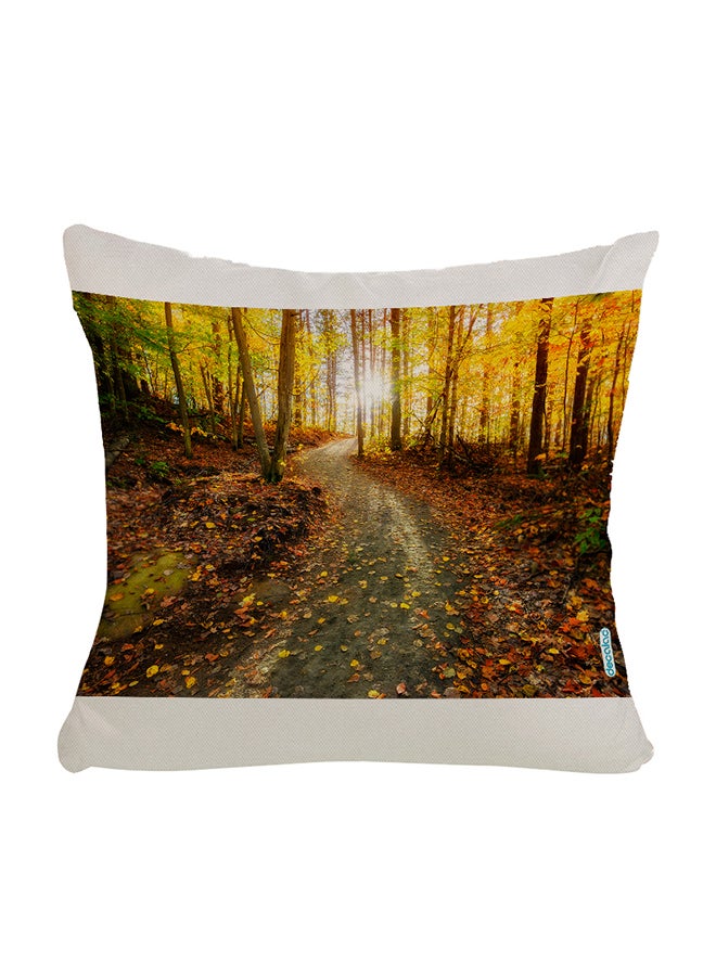 ديكالاك وسادة زينة بتصميم أوراق الشجر في الخريف متعدد الألوان 45 x 45سم