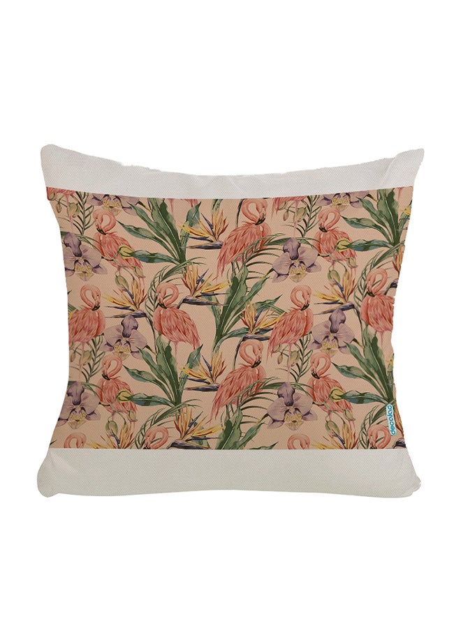 Decalac Flamingo Design Decorative Pillow Multicolour 45 x 45cm
