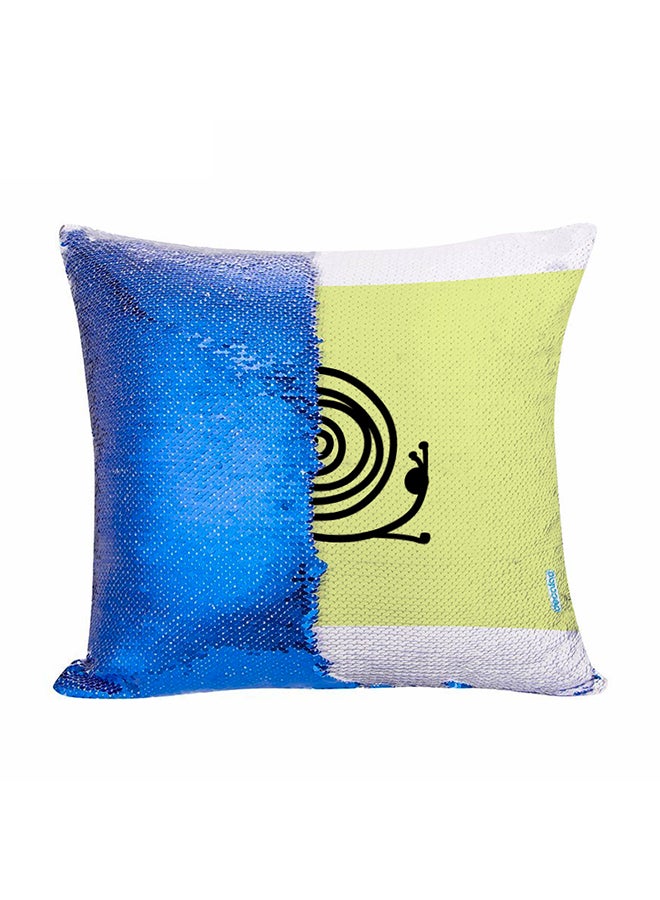 ديكالاك وسادة ديكورية مزينة بالترتر القلاب بتصميم حلزون متعدد الألوان 45x45سم