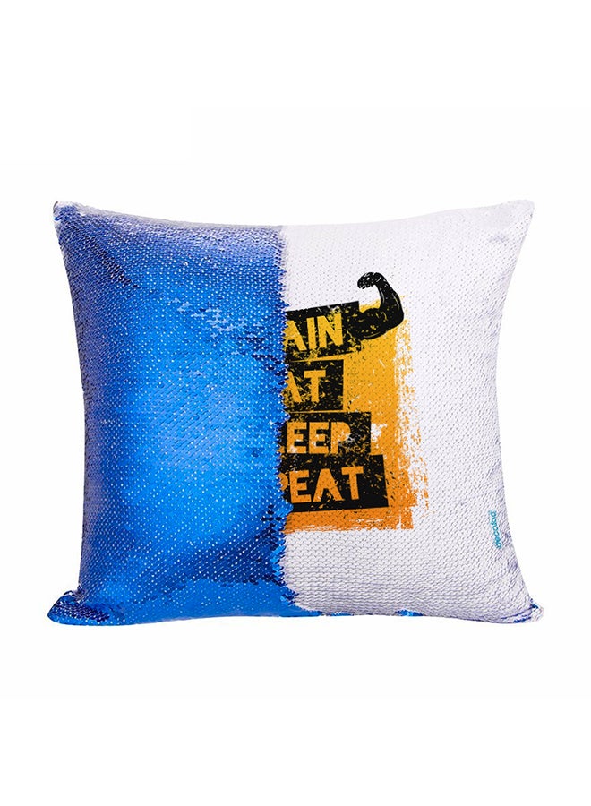 Decalac Be Strong Design Flip Sequin Decorative Pillow Multicolour 45x45cm