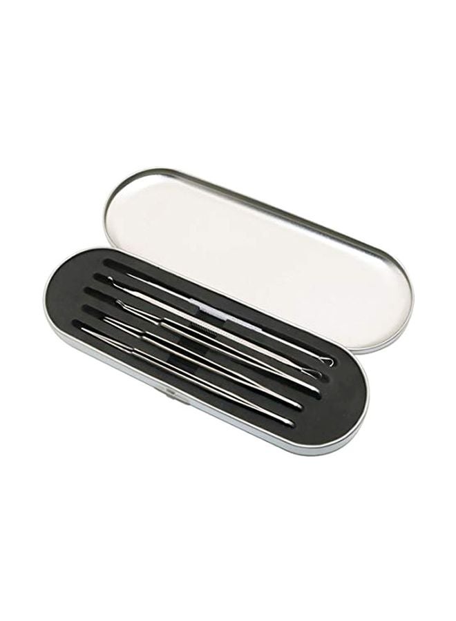 FEITA 5-Piece Blackhead And Whitehead Removal Set Silver - Image 1