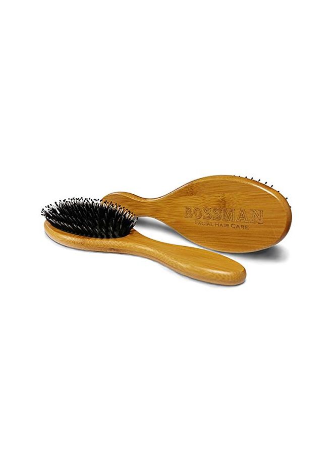 bossman Wooden Hair Brush Beige/Black - Image 3