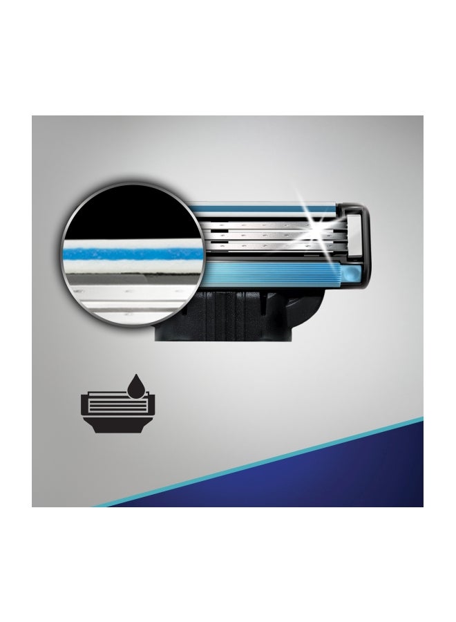 Gillette - 12-Piece Mach3 Razor Blade Set Silver/Blue - Image 1