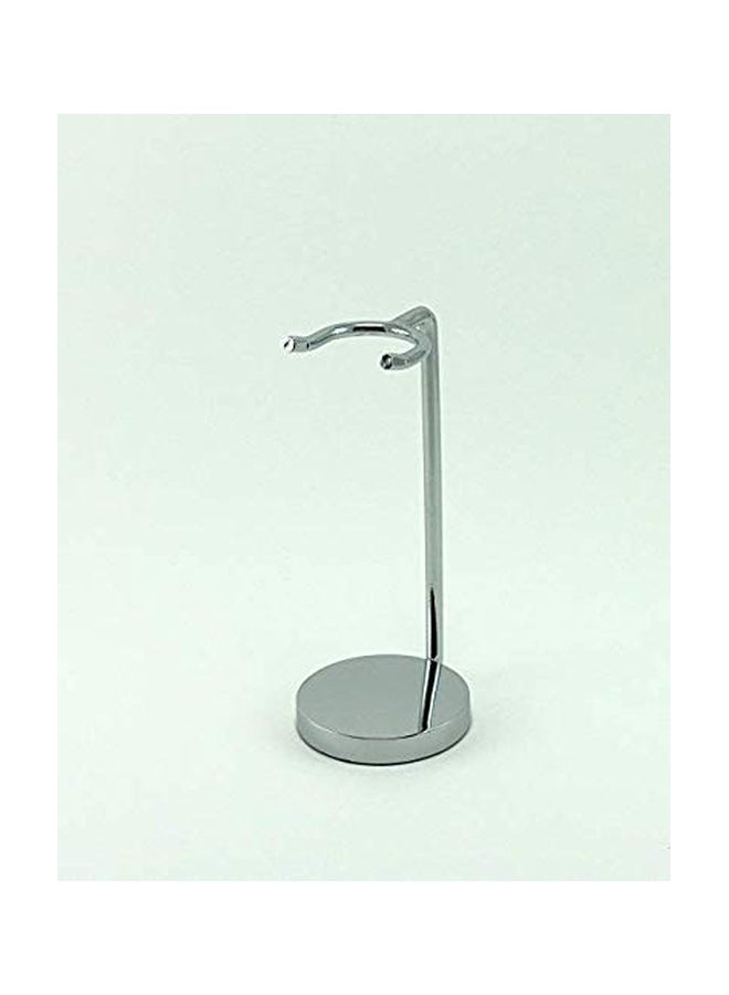 G.B.S Shaving Brush With Brush Stand Black/Silver/Beige - Image 2