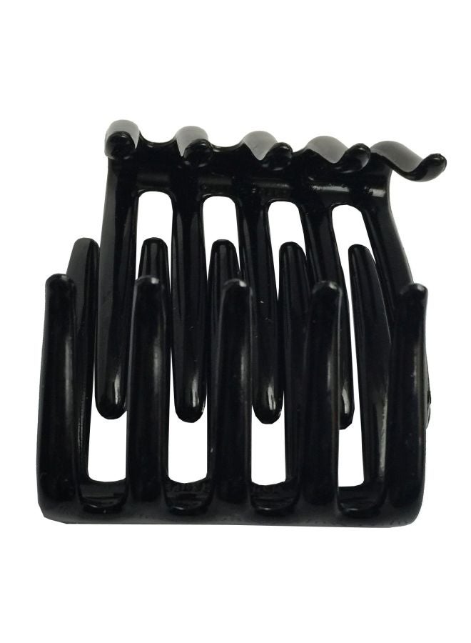 Parcelona 2-Piece French Crab Interlocking Clip Black 6cm - Image 2