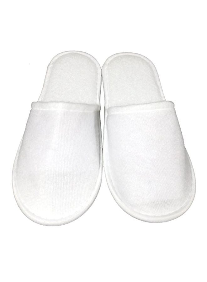 Luxehome Pair Of 20 SPA Slip-On Slippers White - Image 1