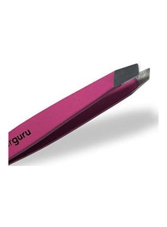 Tweezer Guru Stainless Steel Slant Tip Tweezer Pink  - Image 3
