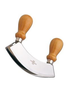 BITA Double Mincing And Cheese Knife Silver/Brown 27centimeter 