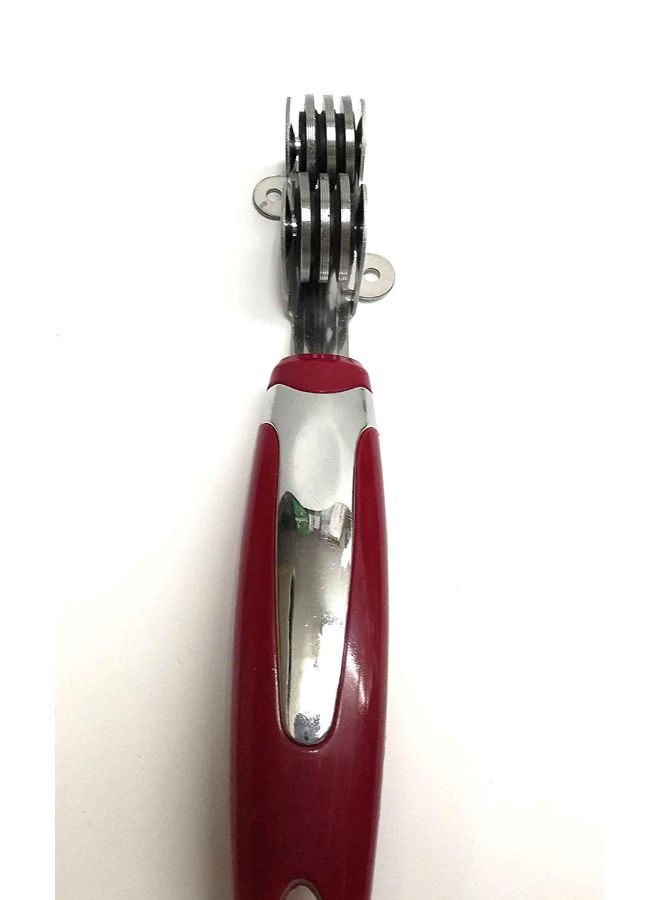 BITA Stainless Steel Knife Sharpener Red/Silver 20centimeter - Image 2