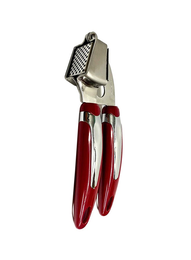 BITA Stainless Steel Garlic Press Masher Red/Silver 19centimeter - Image 1
