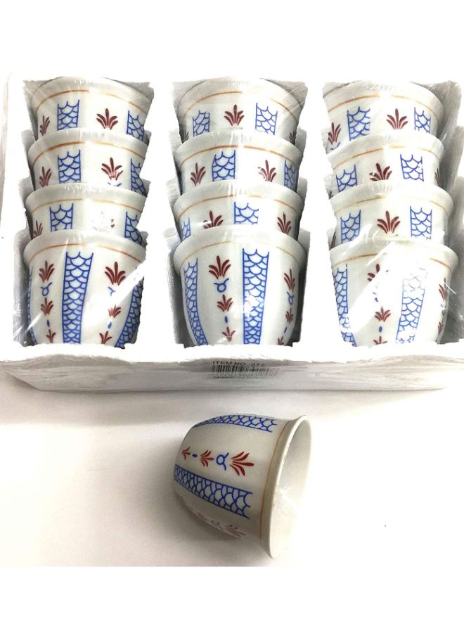 بيتا مجموعة أكواب قهوة عربية مكونة من 12 قطعة متعدد الألوان 30سم - Image 3