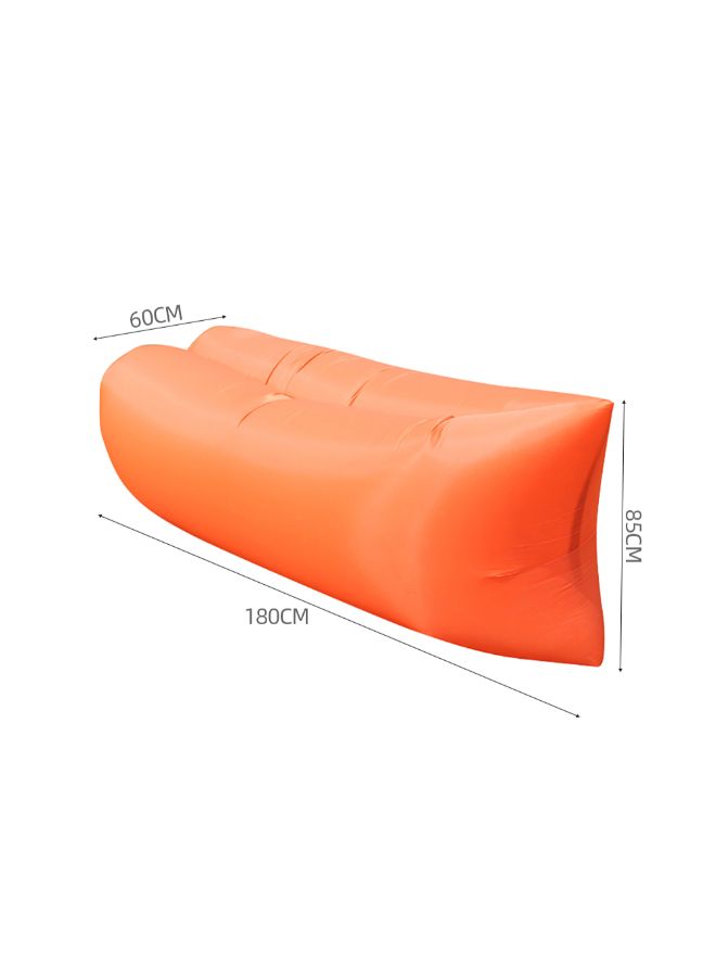 Generic - Inflatable Lounger Waterproof Air Mattresses Sofa Orange 39 x 6.8 x 17cm - Image 1