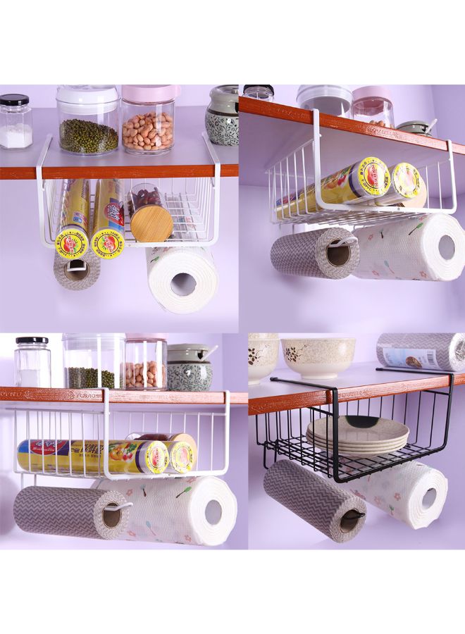 Generic Under Shelf Hanging Storage Basket Black 28.5 x 19.5 x 26cm  - Image 2