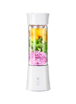 USB Rechargeable Blender And Portable Juicer Cup 380.0 ml H7790W White/Clear - v1568283786/N29836026A_1