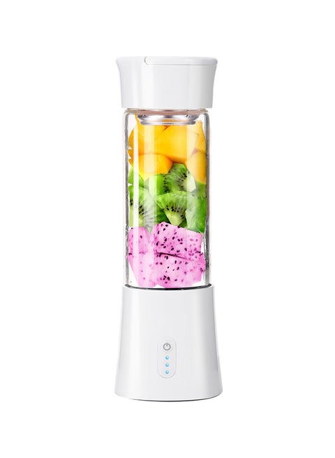 USB Rechargeable Blender And Portable Juicer Cup 380.0 ml H7790W White/Clear