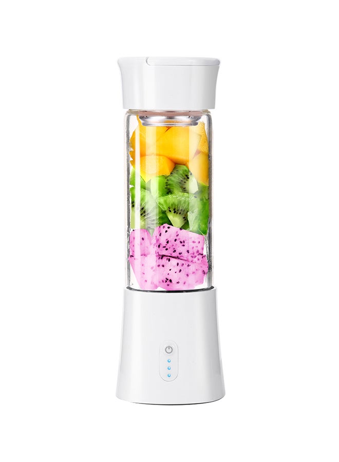 USB Rechargeable Blender And Portable Juicer Cup 380.0 ml H7790W White/Clear