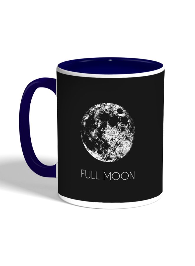 ديكالاك مج قهوة مزين بطبعة قمر أسود/ أزرق داكن - Image 3