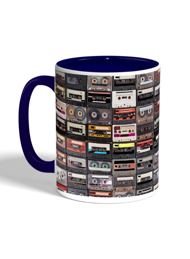 ديكالاك مج قهوة مزين بطبعة شرائط تسجيل متعدد الألوان - Image 3