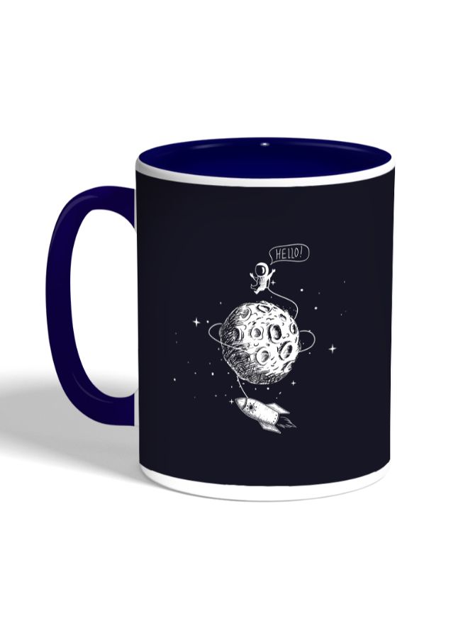 Decalac Astronaut Printed Coffee Mug Black/Dark Blue - Image 3