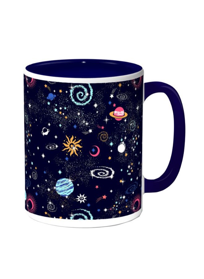 Decalac Space And Galaxy Printed Coffee Mug Multicolour - Image 1