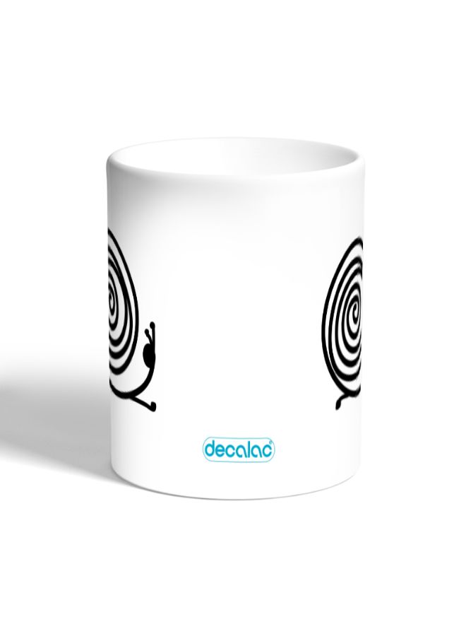 ديكالاك كوب قهوة بطبعة حلزون ذهب / أبيض - Image 2