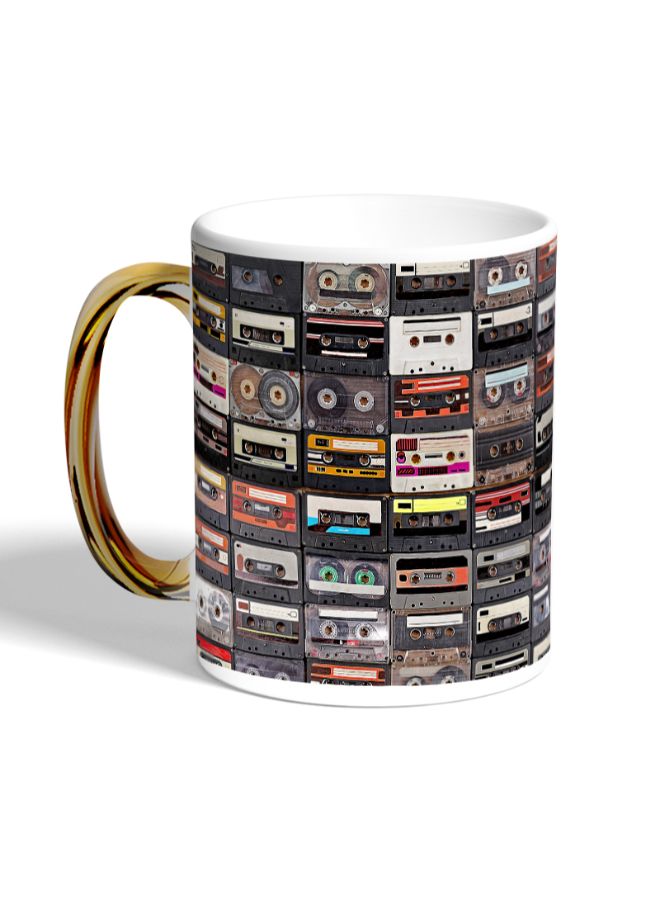 ديكالاك مج قهوة مزين بطبعة شرائط تسجيل متعدد الألوان - Image 3