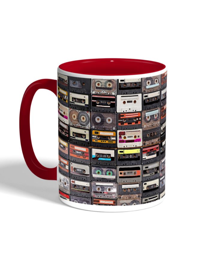 ديكالاك مج قهوة مزين بطبعة شرائط تسجيل متعدد الألوان - Image 3