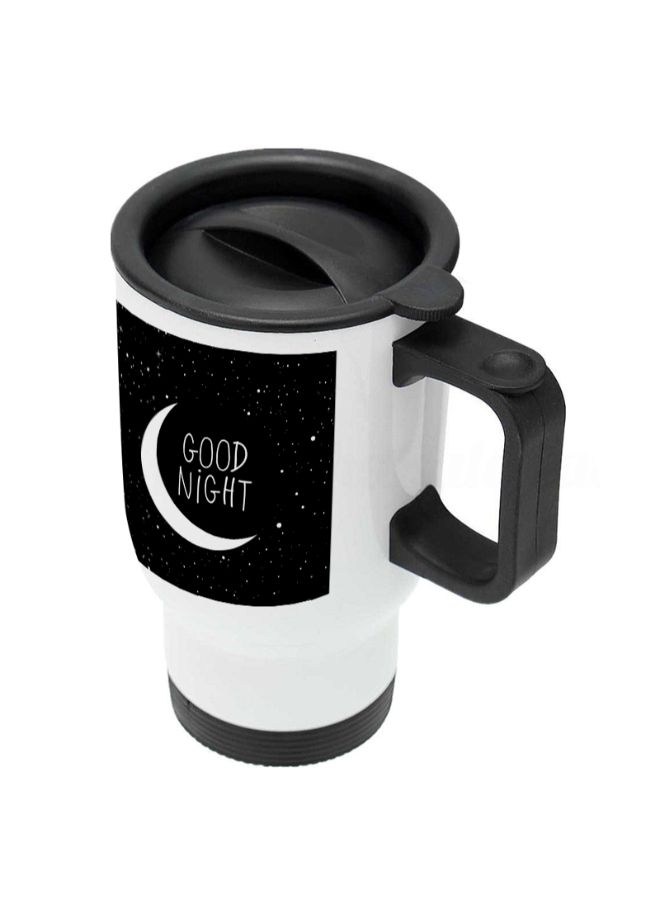 ديكالاك قدح للسفر مطبوع عليه عبارة "Good Night" أبيض/ أسود 13سم - Image 4