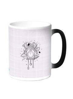 Decalac Sparrow House Printed Coffee Mug Grey/Black  - Image 1