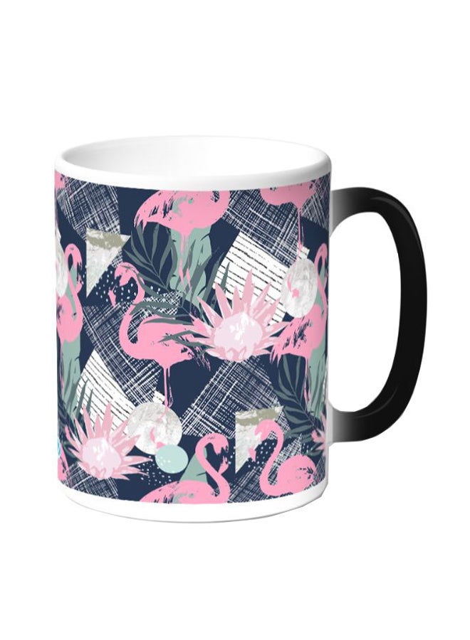 ديكالاك مج قهوة مزين بطبعة فلامنجو متعدد الألوان - Image 1