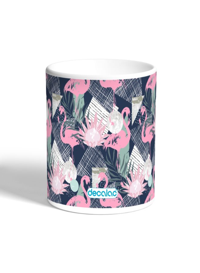 ديكالاك مج قهوة مزين بطبعة فلامنجو متعدد الألوان - Image 2