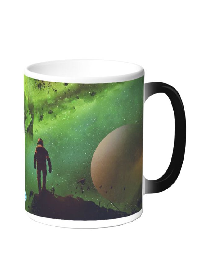 ديكالاك مج قهوة مزين بطبعة رحلة إلى الفضاء متعدد الألوان - Image 1