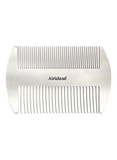 Airisland Stainless Steel Double Sided Comb Silver  - Image 1