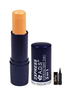 3 in 1 Express Found Deteint All Day Makeup Concealer With Free LA Perla Kajal Beige