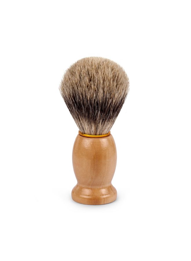 QSHAVE Badger Hair Shaving Brush Brown - Image 2